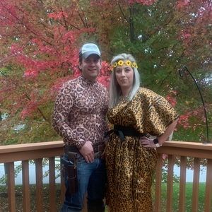 His and hers Tiger King and Carol Baskins Halloween costume
